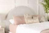 June Upholstered Arched Queen / Full Headboard Ivory