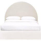 June Upholstered Arched Queen / Full Headboard Ivory