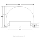 June Upholstered Arched Queen / Full Headboard Ivory