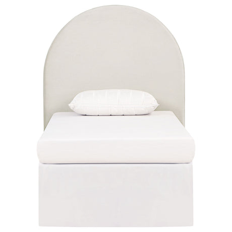 June Upholstered Arched Twin Headboard Ivory