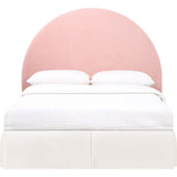 June Upholstered Arched Queen / Full Headboard Blush