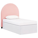 June Upholstered Arched Twin Headboard Blush