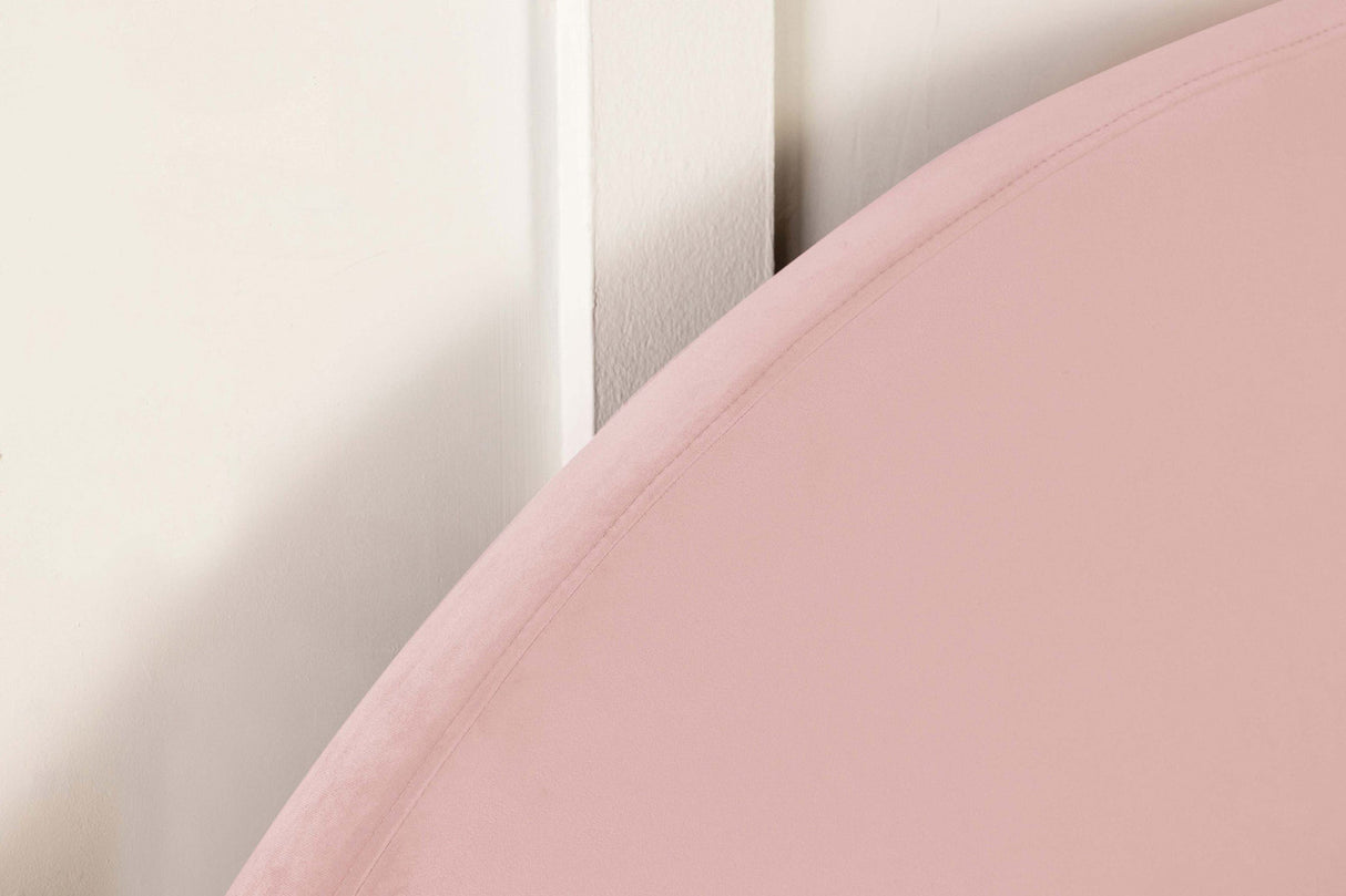 June Upholstered Arched Twin Headboard Blush