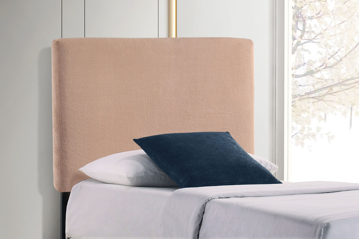 Gigi Rectangular Upholstered Headboard (Pink)