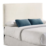 Gigi Rectangular Upholstered Headboard (Ivory)