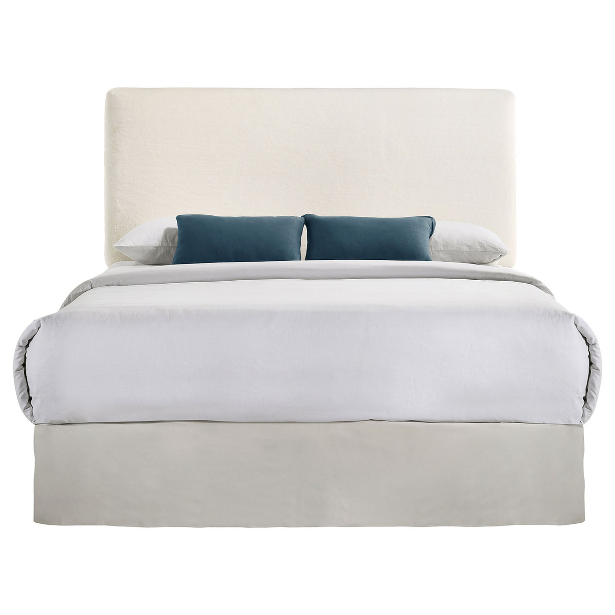 Gigi Rectangular Upholstered Headboard (Ivory)