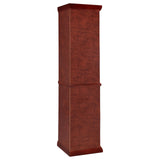 Appledale 6-shelf Corner Curio Cabinet Medium Brown