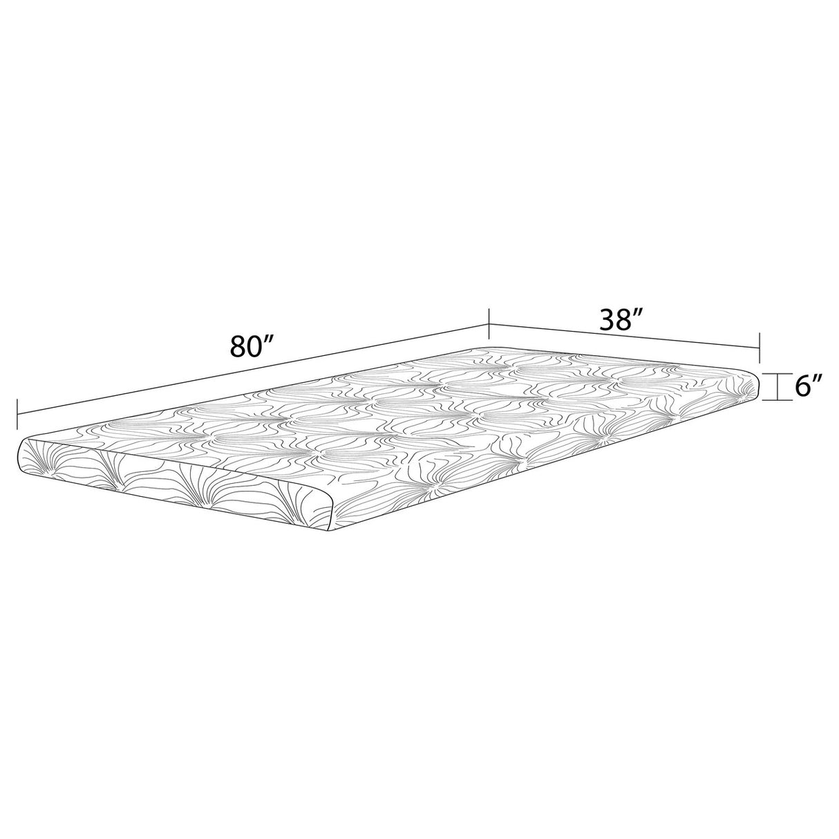 Joseph Twin Long Memory Foam Mattress White