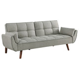 Caufield Upholstered Buscuit Tufted Covertible Sofa Bed Grey