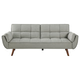 Caufield Upholstered Buscuit Tufted Covertible Sofa Bed Grey