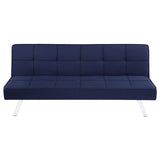 Joel Upholstered Tufted Sofa Bed (Blue)