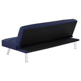 Joel Upholstered Tufted Sofa Bed (Blue)