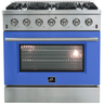 Forno 36" Galiano Gas Range with 6 Burners - FFSGS6244-36