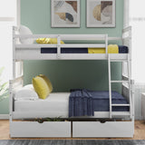 Twin over Full Bunk Bed with Ladder