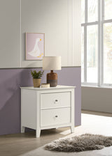 Selena 2-drawer Nightstand Cream White