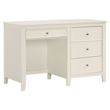 Selena 3-drawer Computer Desk Storage Cream White