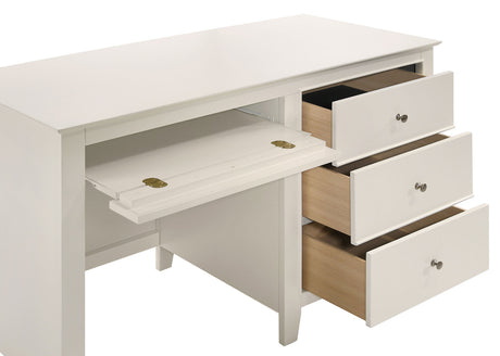 Selena 3-drawer Computer Desk Storage Cream White