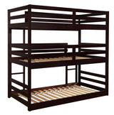 Sandler Twin Triple Bunk Bed Cappuccino