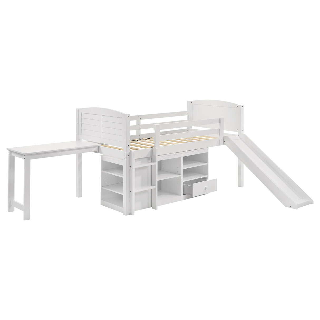 Millie Twin Workstation Loft Bed White