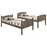 Flynn Twin Over Full Bunk Bed Weathered Brown