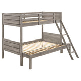 Ryder Twin Over Full Bunk Bed Weathered Taupe