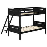 Littleton Twin Over Twin Bunk Bed Black