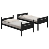 Littleton Twin Over Twin Bunk Bed Black