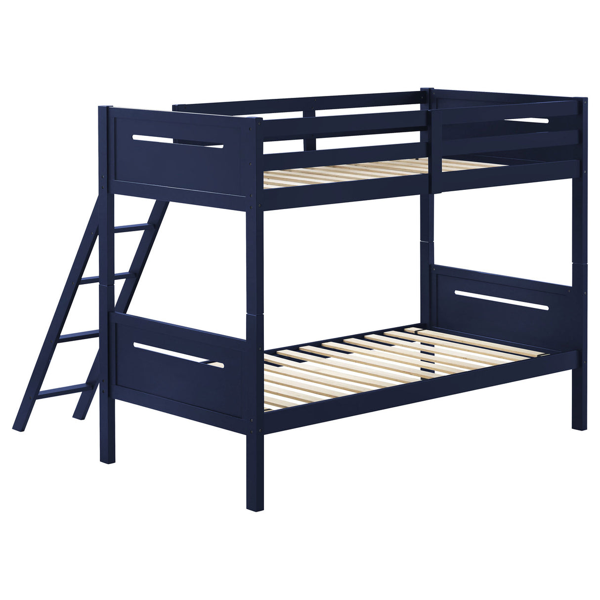 Littleton Twin Over Twin Bunk Bed Blue