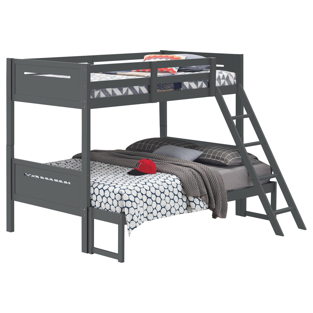 Littleton Twin Over Full Bunk Bed Grey