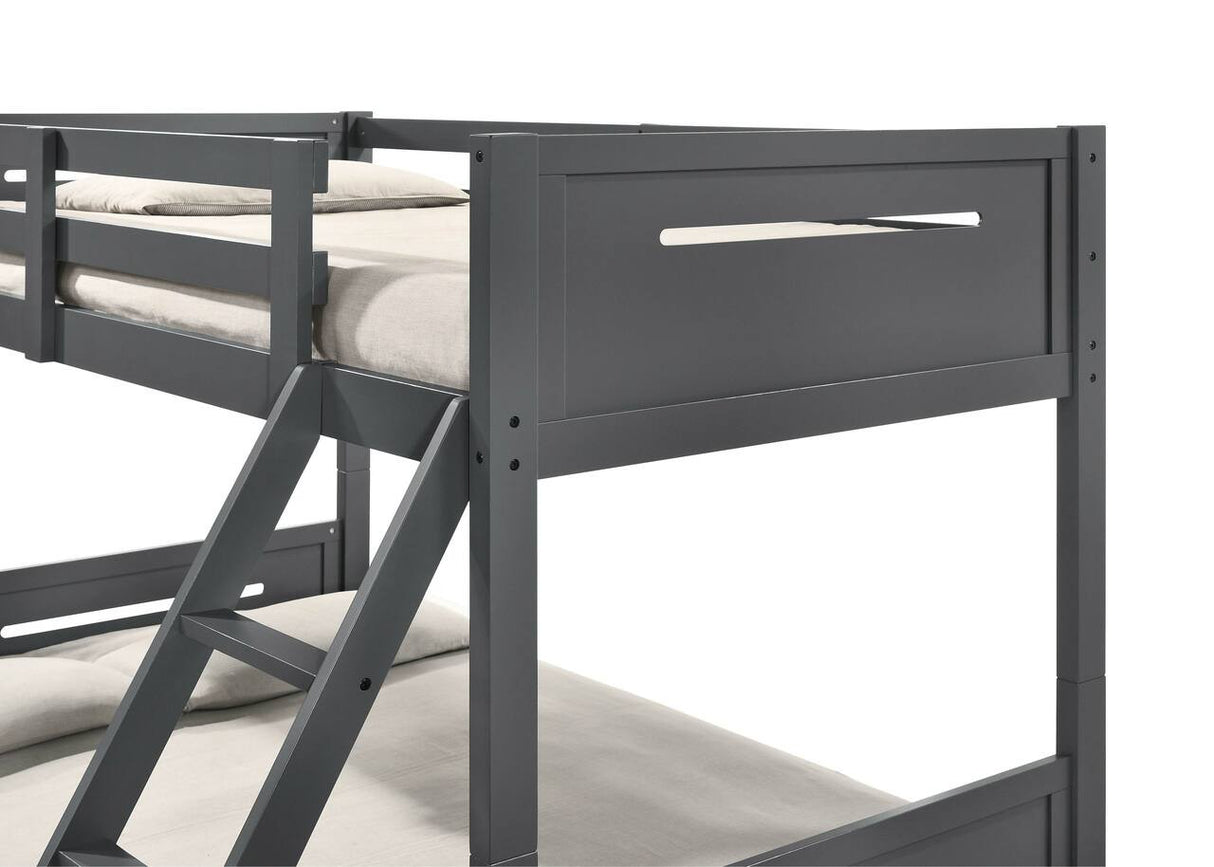 Littleton Twin Over Full Bunk Bed Grey