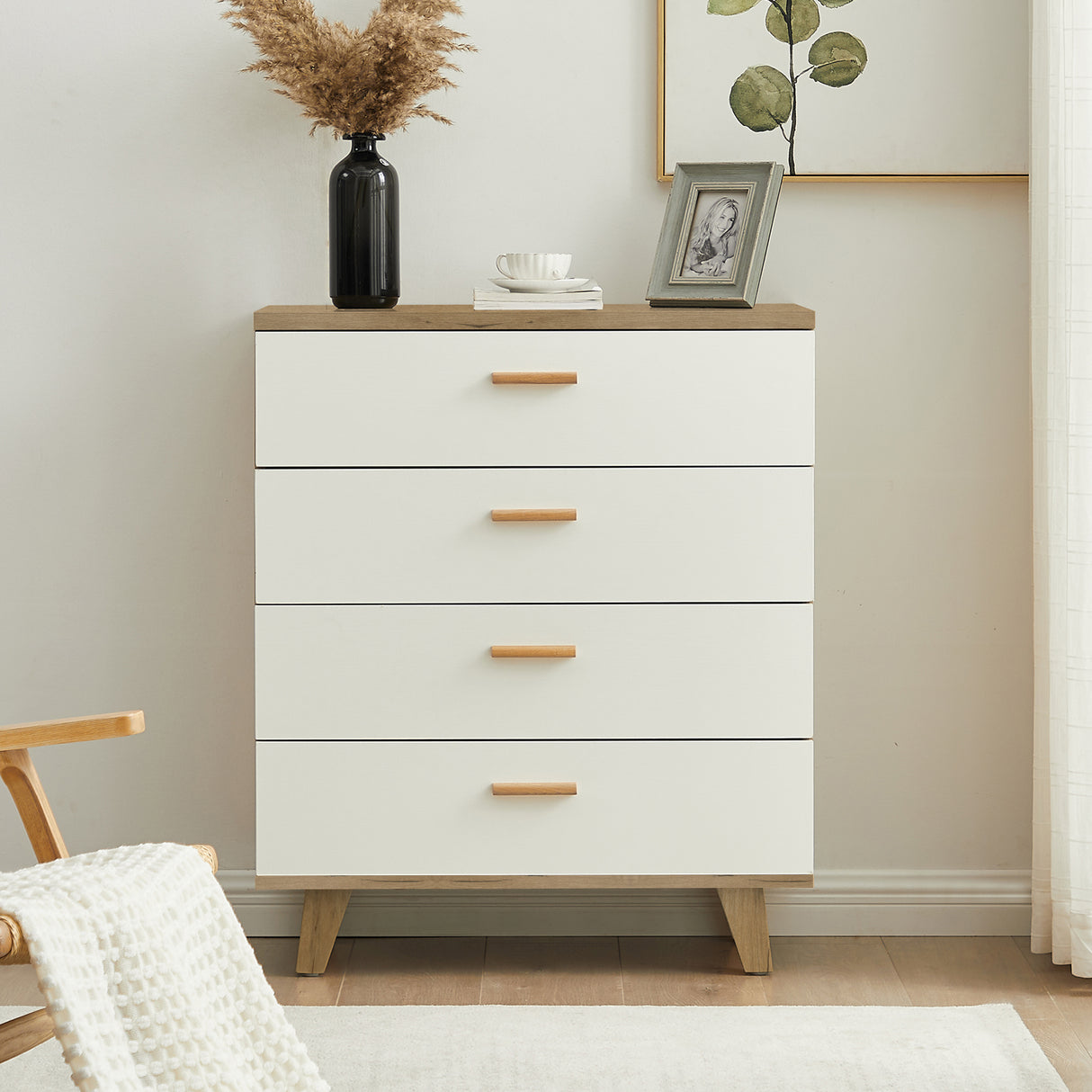 Wood Dresser Drawer Cabinet