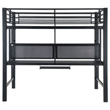 Avalon Full Workstation Loft Bed Black