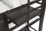 Rogen Twin Triple Bunk Bed Dark Bronze