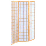 Carrie 3-panel Folding Screen Natural and White