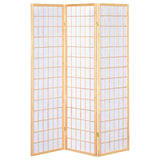 Carrie 3-panel Folding Screen Natural and White