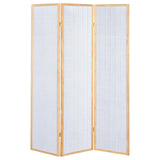 Carrie 3-panel Folding Screen Natural and White