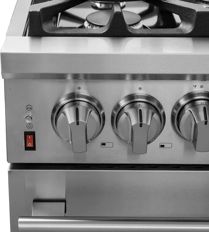 Forno Massimo 36" Dual Fuel Range in Stainless Steel - FFSGS6125-36