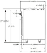 Forno Massimo 36" Dual Fuel Range in Stainless Steel - FFSGS6125-36