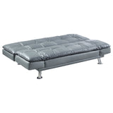 Dilleston Tufted Back Upholstered Sofa Bed Grey