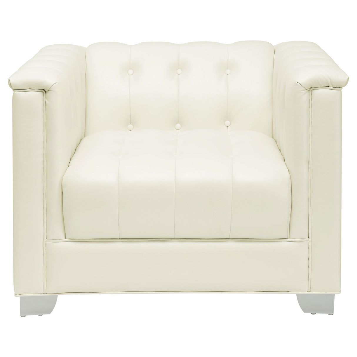 Chaviano 4-piece Upholstered Tufted Sofa Set Pearl White