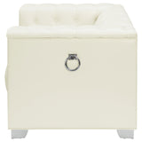 Chaviano Tufted Upholstered Chair Pearl White