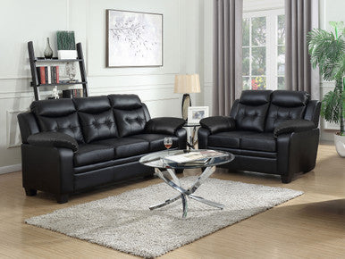 Finley Casual Brown Two-Piece Living Room Set