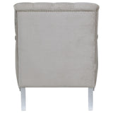 Avonlea Sloped Arm Tufted Chair Grey