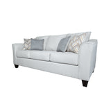 Salizar Upholstered Track Arm Fabric Sofa Grey Mist