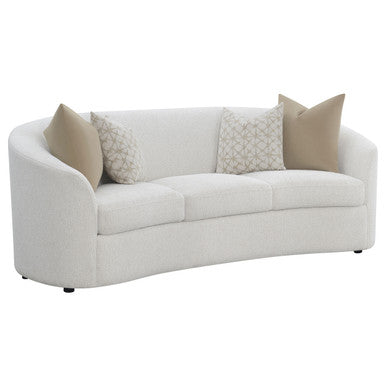 Rainn Upholstered Tight Back Sofa Latte