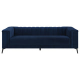 Chalet Tuxedo Arm Sofa Blue