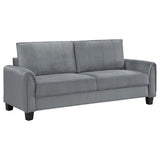 Davis  Upholstered Rolled Arm Sofa Grey