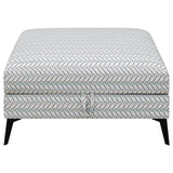 Clint Upholstered Ottoman with Tapered Legs Multi-color