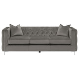 Phoebe Tufted Tuxedo Arms Sofa Urban Bronze