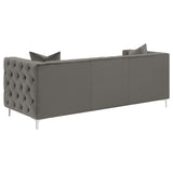 Phoebe Tufted Tuxedo Arms Sofa Urban Bronze